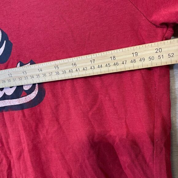 Eddie Bauer Womens T-Shirt Red Size Large Vacation Summer‎ Travel Colorful Cool - Picture 4 of 7